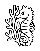 Load image into Gallery viewer, Cozy Cute Sea Creatures Coloring Book for Kids Adults Boys Girls Teens: Cool Underwater Animals Sea Ocean Fish Coloring Activity Book
