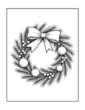 Load image into Gallery viewer, Christmas Coloring Book for Kids Adults Cute Snowman Holiday Activity Printed Softcover Book Bold Easy Winter Holiday Gift Single Sided Page
