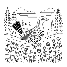 Load image into Gallery viewer, Cute Birds Flowers Coloring Book for Adults Kids Easy Nature Pages for Relaxation and Stress Relief
