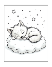 Load image into Gallery viewer, Cute Wolf Coloring Book for Kids and Adults, Bold and Easy Printed Coloring Book, 25 Single-Sided Wolf Designs, Animal Gift for All Ages
