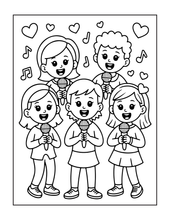 Load image into Gallery viewer, Cute Lama Valentine’s Day Coloring Book Bold Easy Pages for Kids Teens Adults Stress Relief Relaxation Gift
