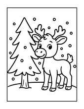 Load image into Gallery viewer, Cozy Winter Animals Coloring Book Cute Holiday Pages for Kids Teens Adults Single Sided Bold &amp; Easy Relaxation Gift
