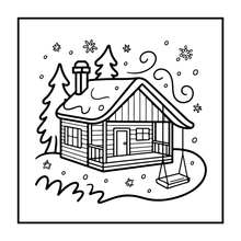 Load image into Gallery viewer, Stress Relief Relaxation Coloring Book Gift for Adults Kids Men Women Boys Girls Teens Single Sided Cozy Places Bold Easy Coloring Book
