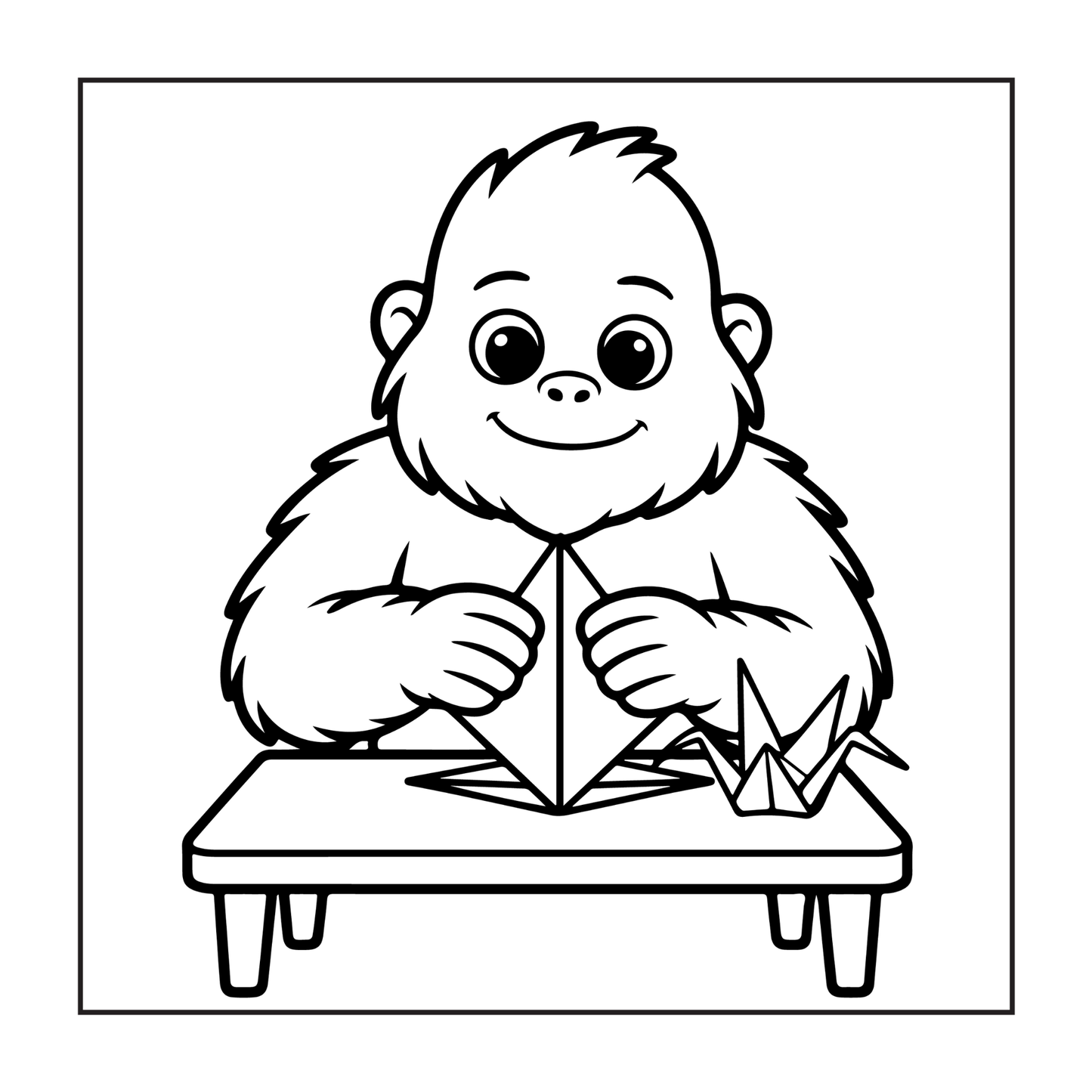 Cute Bigfoot Sasquatch Coloring Book Gift for Adults Kids Boys Girls Teens Cool Funny Bigfoot Mythical Creature Coloring Activity Book