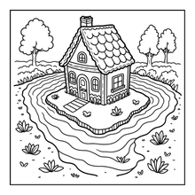 Load image into Gallery viewer, Christmas Gingerbread House Coloring Book Cute Holiday Gingerbread Homes for Kids Teens Adults Easy Cozy Winter Coloring Pages

