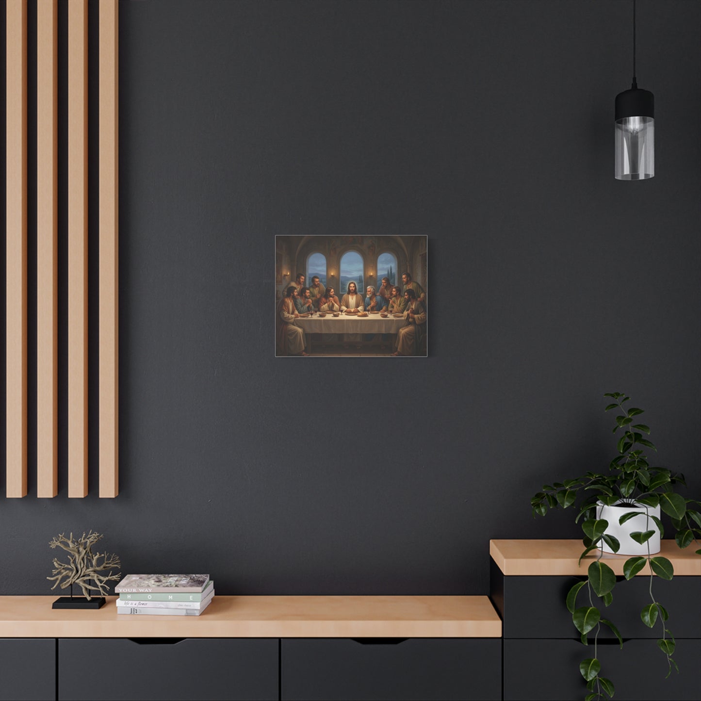 Cool Last Supper Canvas Wall Art Print Large Religious Biblical Faith Home Decor Christian Wall Art Ready to Hang for Living Room