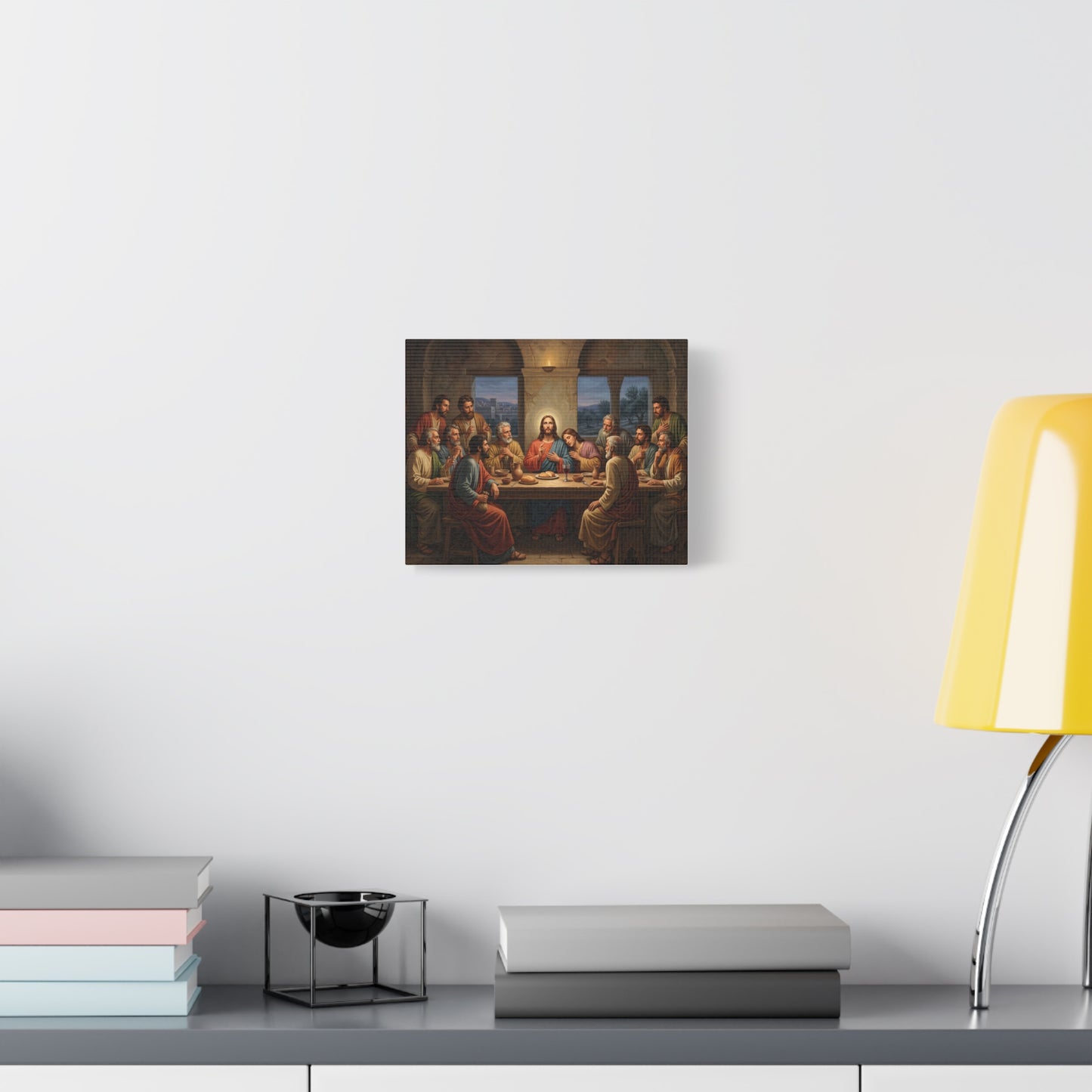 Cool Last Supper Canvas Wall Art Print Large Religious Biblical Faith Home Decor Christian Wall Art Ready to Hang for Living Room