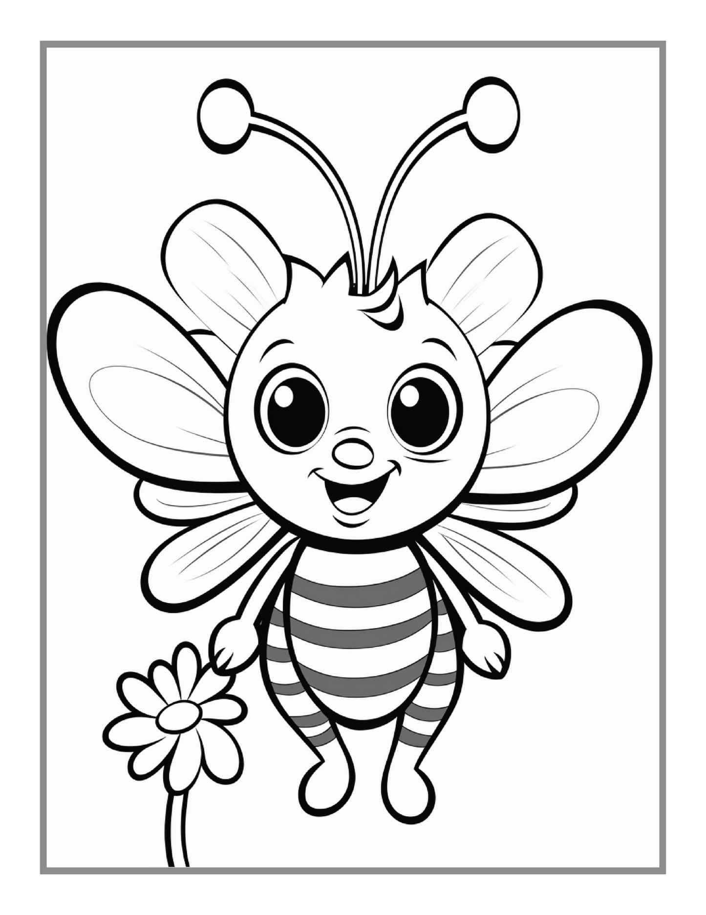 50 Pages Funny Cute Bugs and Insects Coloring Book for Adults Men Women Kids Boys Girls Toddlers Teens Stress Relief Coloring Activity Book