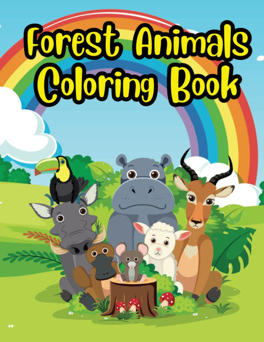 Coloring Book Gift Forest Animals Coloring Book for Kids Adults Coloring for Kids Coloring Workbook Coloring Pages for Kids Colouring Book