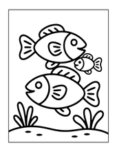 Load image into Gallery viewer, Cozy Cute Sea Creatures Coloring Book for Kids Adults Boys Girls Teens: Cool Underwater Animals Sea Ocean Fish Coloring Activity Book
