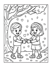 Load image into Gallery viewer, Cute Lama Valentine’s Day Coloring Book Bold Easy Pages for Kids Teens Adults Stress Relief Relaxation Gift
