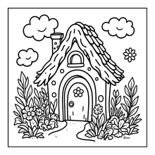 Load image into Gallery viewer, Christmas Gingerbread House Coloring Book Cute Holiday Gingerbread Homes for Kids Teens Adults Easy Cozy Winter Coloring Pages
