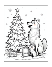 Load image into Gallery viewer, Cute Wolf Coloring Book for Kids and Adults, Bold and Easy Printed Coloring Book, 25 Single-Sided Wolf Designs, Animal Gift for All Ages
