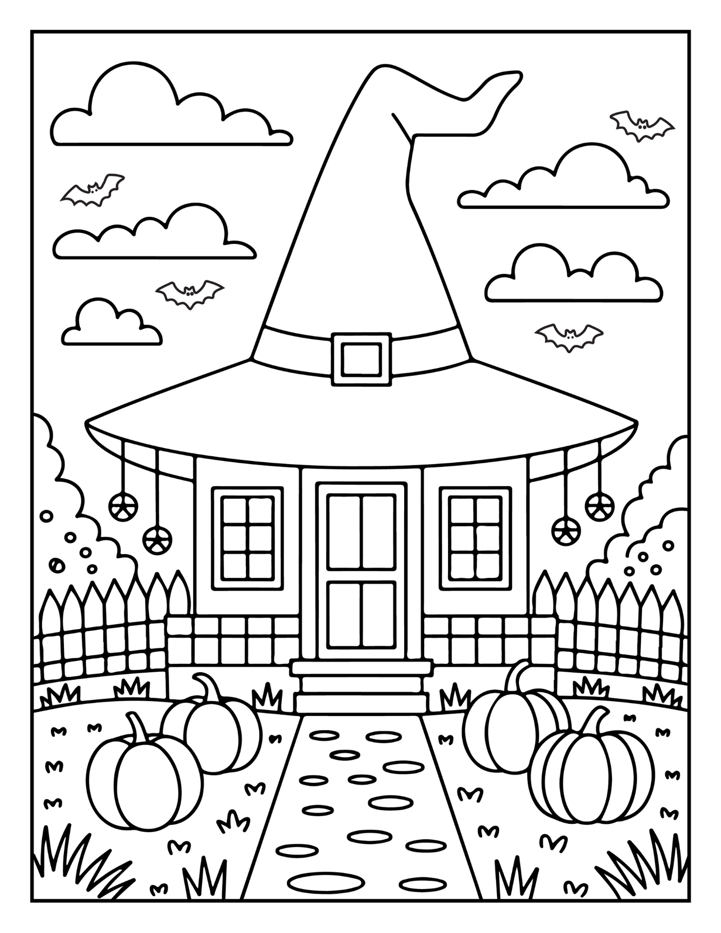 Cute Funny Spooky Halloween Coloring Book Adults Kids Boys Girls Young Teens Halloween Ghost Mummy Witch Scarecrows Coloring Activity Book