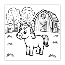 Load image into Gallery viewer, 50 Pages Cute Farm Animals Coloring Book Gift for Kids Boys Girls Teens Children Youth: Country Farm Animals Cow Sheep Coloring Book
