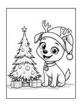 Load image into Gallery viewer, Cozy Christmas Coloring Book for Kids &amp; Adults, Cute Animal Winter Holiday Activity Pages, Bold Easy Printed Paper Physical Christmas Gift
