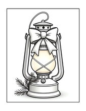Load image into Gallery viewer, Christmas Coloring Book for Kids Adults Cute Snowman Holiday Activity Printed Softcover Book Bold Easy Winter Holiday Gift Single Sided Page
