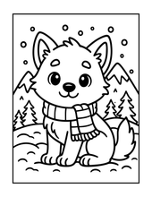 Load image into Gallery viewer, Cozy Winter Animals Coloring Book Cute Holiday Pages for Kids Teens Adults Single Sided Bold &amp; Easy Relaxation Gift
