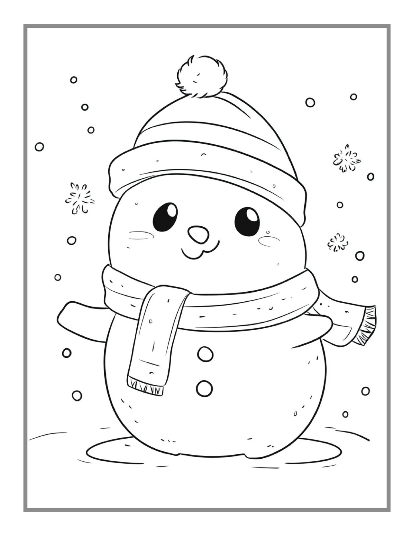 50 Pages Merry Christmas Coloring Book Gift for Adults Men Women Kids Boys Girls Children Cute Santa Claus Easy Coloring Activity Book Gift
