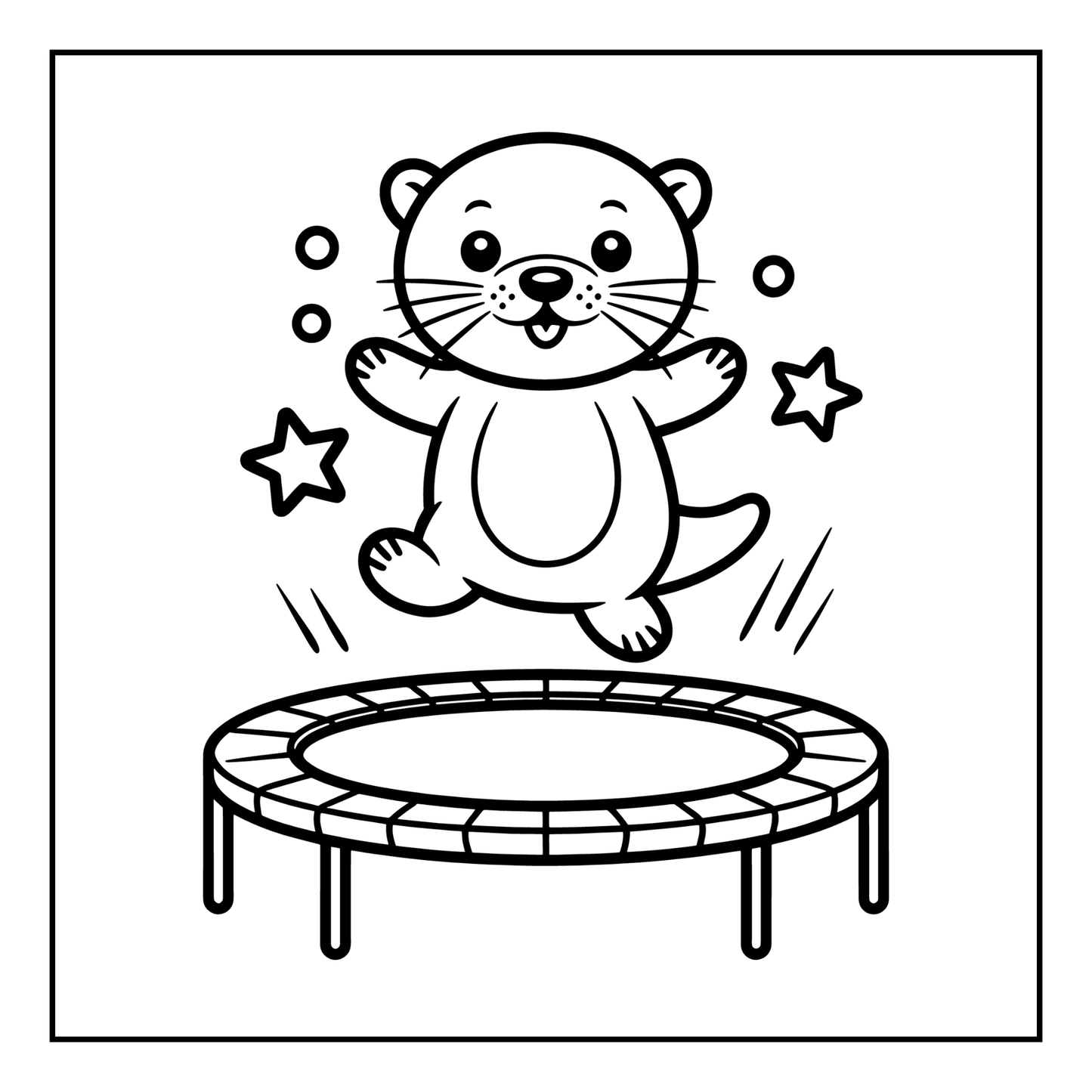 Funny Cute Kawaii Sea Otter Animal Coloring Book Gift for Adults Men Women Kids Boys Girls Teens Cool River Otter Coloring Activity Book