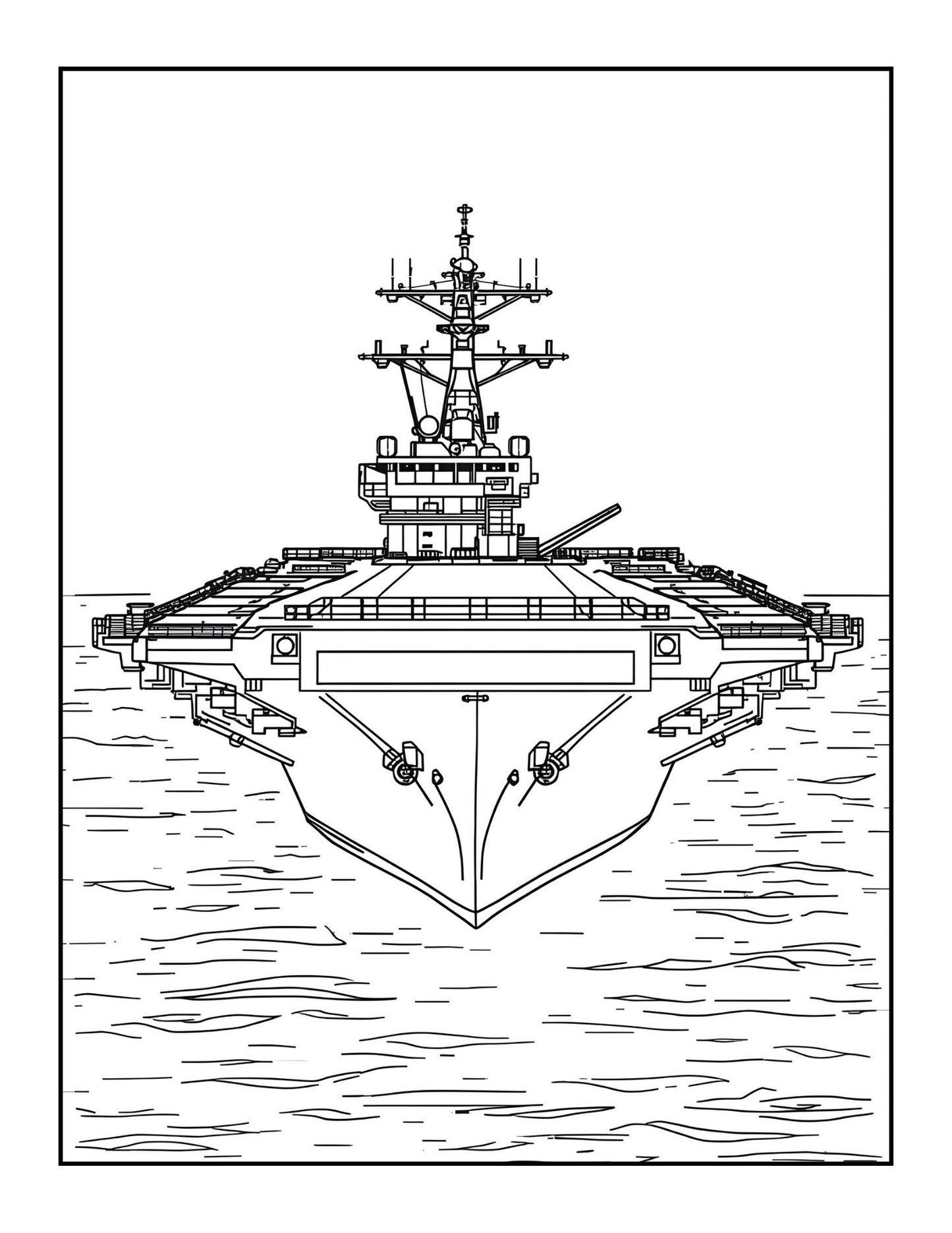 Navy Ship Coloring Book for Adults Men Women Kids Boys Girls Teens Navy Carrier Ship Coloring Sheets Military Navy Coloring Pages Children