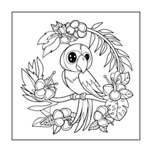 Load image into Gallery viewer, Cute Birds Flowers Coloring Book for Adults Kids Easy Nature Pages for Relaxation and Stress Relief
