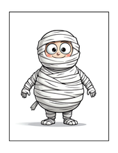 Load image into Gallery viewer, Halloween Coloring Book for Adults Kids, Printed Physical Book, 25 Bold Easy Spooky Designs, Single-Sided Pages, Perfect Halloween Gift
