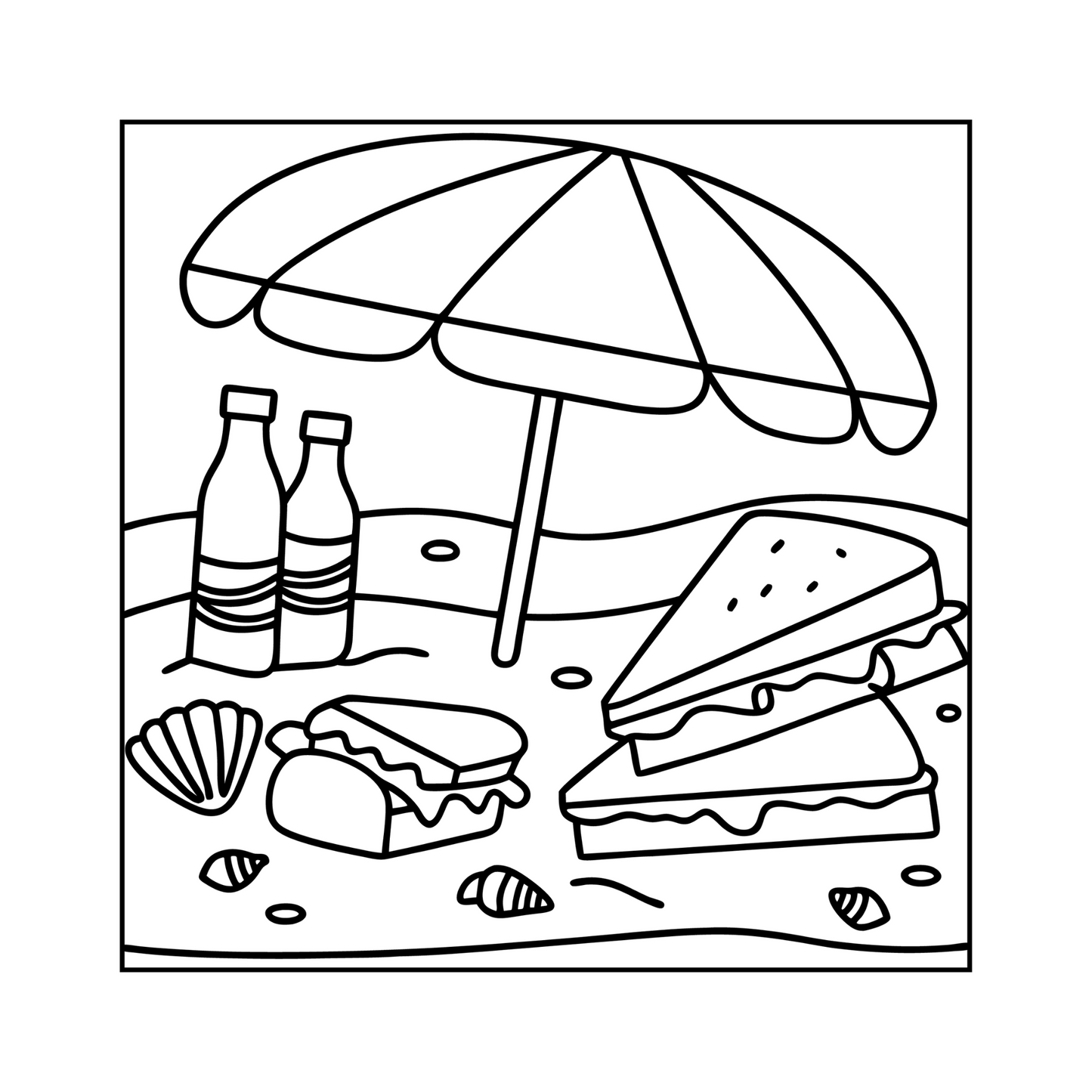 50 Pages Summer Coloring Book Gift for Kids Boys Girls Teens Youth Bold and Easy Summer Beach Coloring Sheets Summer Lover Coloring Activity