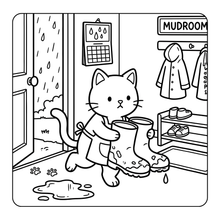 Load image into Gallery viewer, Funny Cozy Chaos Coloring Book for Adults Kids Boys Girls Teens Stress Relief Cool Cute Animals in Chaos Coloring Sheets for School Children
