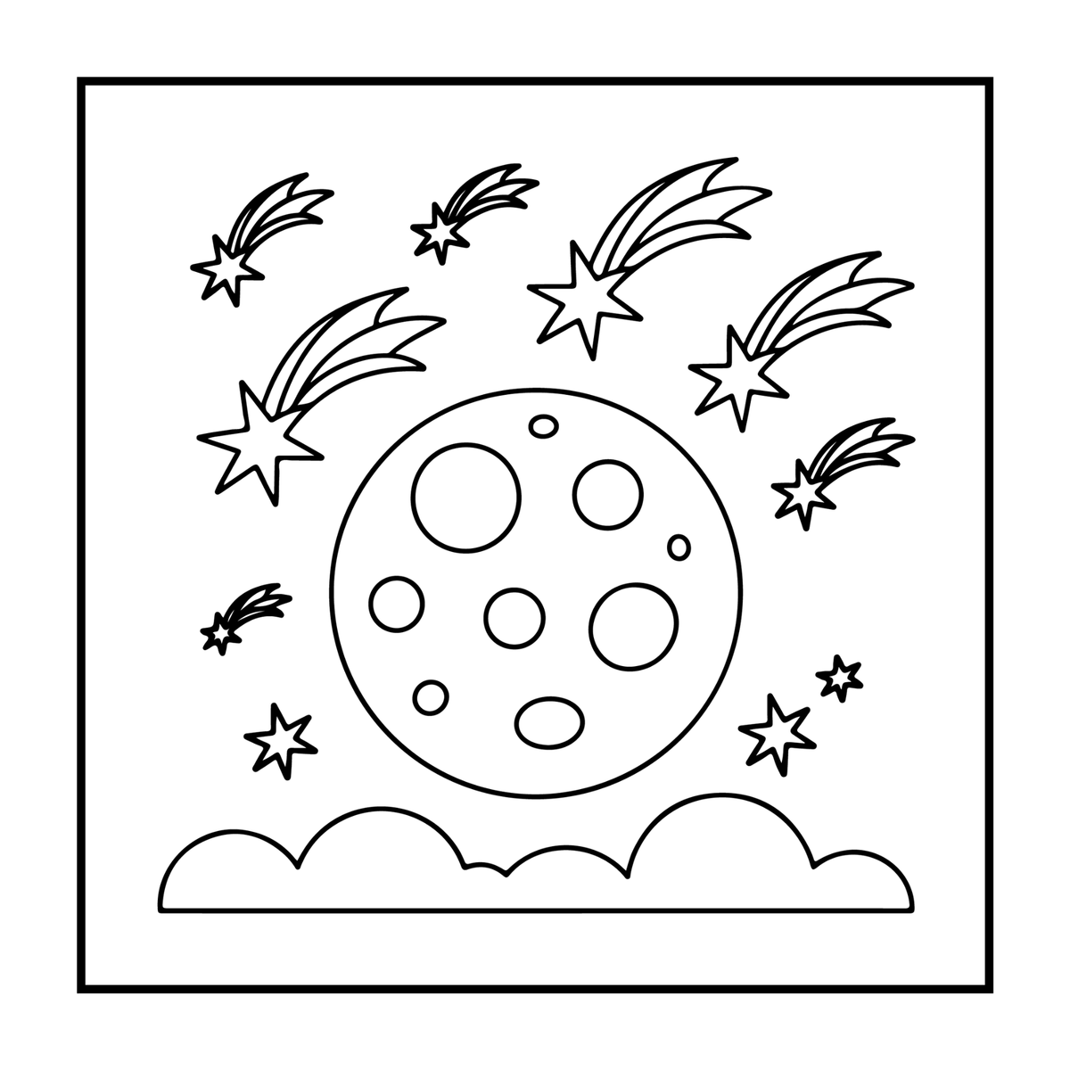 Cozy Outer Space Galaxy Planet UFO Extraterrestrial Coloring Book Gift for Kids Boys Girls: Astronaut Planet Space Coloring Activity Book