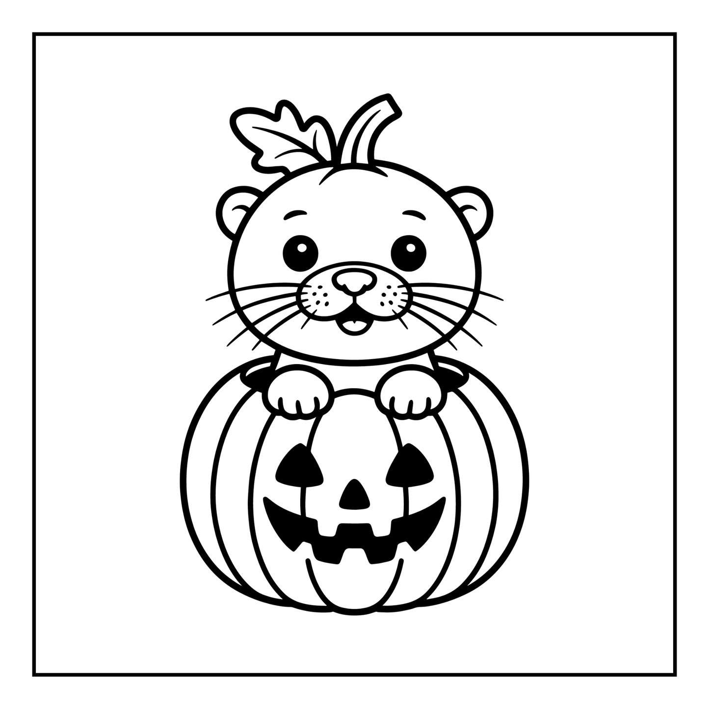Funny Cute Kawaii Sea Otter Animal Coloring Book Gift for Adults Men Women Kids Boys Girls Teens Cool River Otter Coloring Activity Book