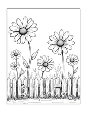 Load image into Gallery viewer, Botanical Coloring Book for Adults and Kids, Printed Physical Book, 25 Bold Easy Plant Designs, Single Sided Nature Art Therapy Gift
