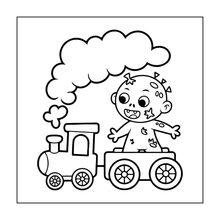 Load image into Gallery viewer, Creepy Cute Zombie Coloring Book for Kids Teens Spooky Halloween Activity Single Sided Pages Fun Horror Gift
