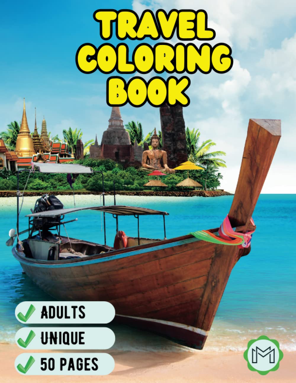 Travel Coloring Book For Adults Coloring Pages Travel Coloring Book For Women Men Coloring Books For Adults Relaxation Gift Coloring Books