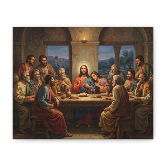 Cool Last Supper Canvas Wall Art Print Large Religious Biblical Faith Home Decor Christian Wall Art Ready to Hang for Living Room