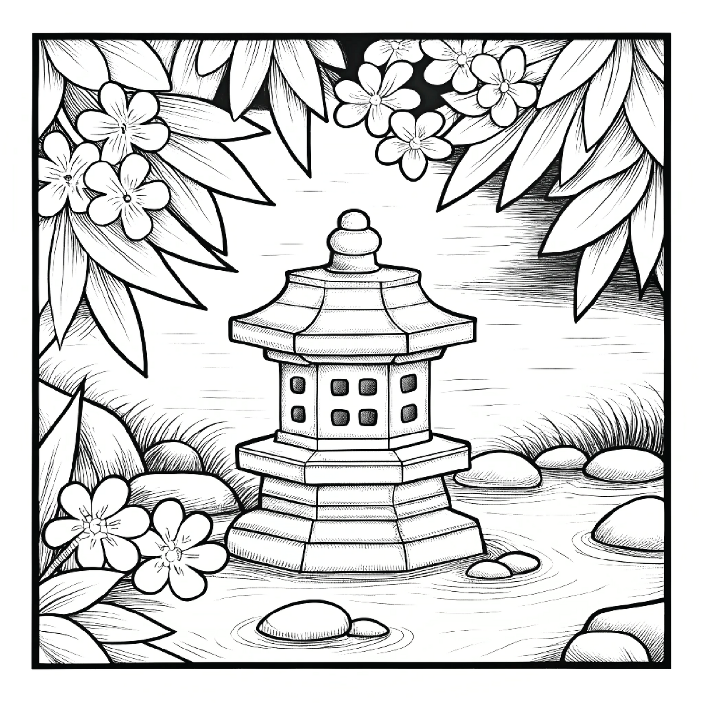 Stress Relief Relaxation Coloring Book Gift for Adults Kids Men Women Boys Girls Young Teens 50 Pages Single Sided Cozy Places Bold and Easy