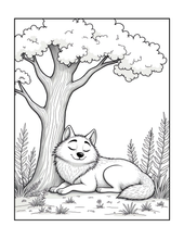 Load image into Gallery viewer, Cute Wolf Coloring Book for Kids and Adults, Bold and Easy Printed Coloring Book, 25 Single-Sided Wolf Designs, Animal Gift for All Ages
