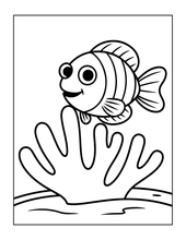 Load image into Gallery viewer, Cozy Cute Sea Creatures Coloring Book for Kids Adults Boys Girls Teens: Cool Underwater Animals Sea Ocean Fish Coloring Activity Book
