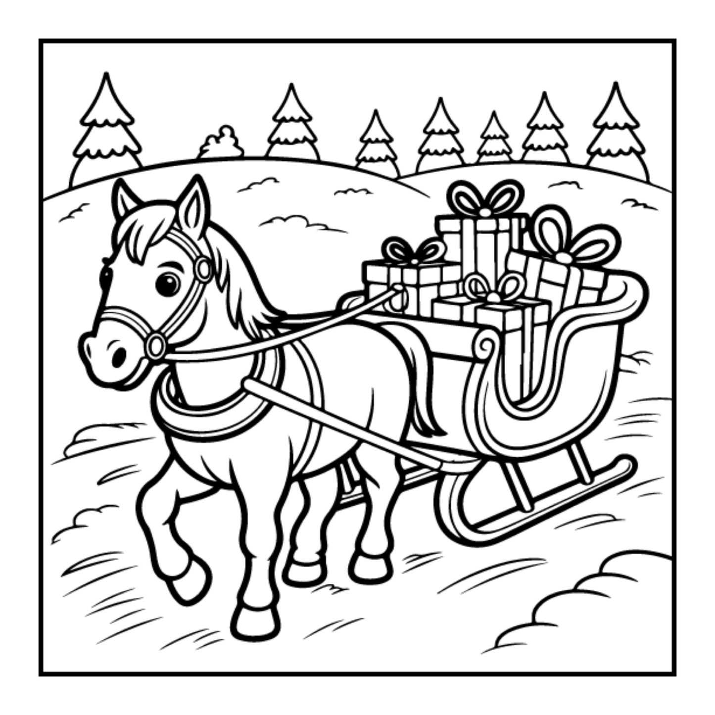 Kawaii Cozy Christmas Coloring Book for Adults Kids Boys Girls Teens Bold and Easy Merry Christmas Activity Coloring Sheets Winter Season