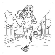 Load image into Gallery viewer, Kawaii Anime Girls Coloring Book for Kids Teens Adults – Cute Manga Characters Easy Japanese Scenes
