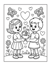 Load image into Gallery viewer, Cute Lama Valentine’s Day Coloring Book Bold Easy Pages for Kids Teens Adults Stress Relief Relaxation Gift
