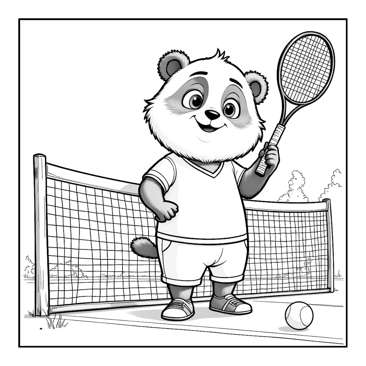 Cute Cozy Panda Bear Animal Coloring Book Gift for Adults Kids Boys Girls Teens: Single Sided Bold and Easy Cool Panda Bear Coloring Book