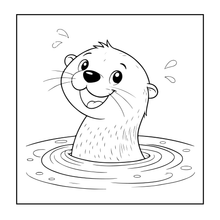 Load image into Gallery viewer, Cute Sea Life Coloring Book for Kids Teens Adults Ocean Animals, Marine Creatures, Stress Relief, Single Sided Coloring Pages
