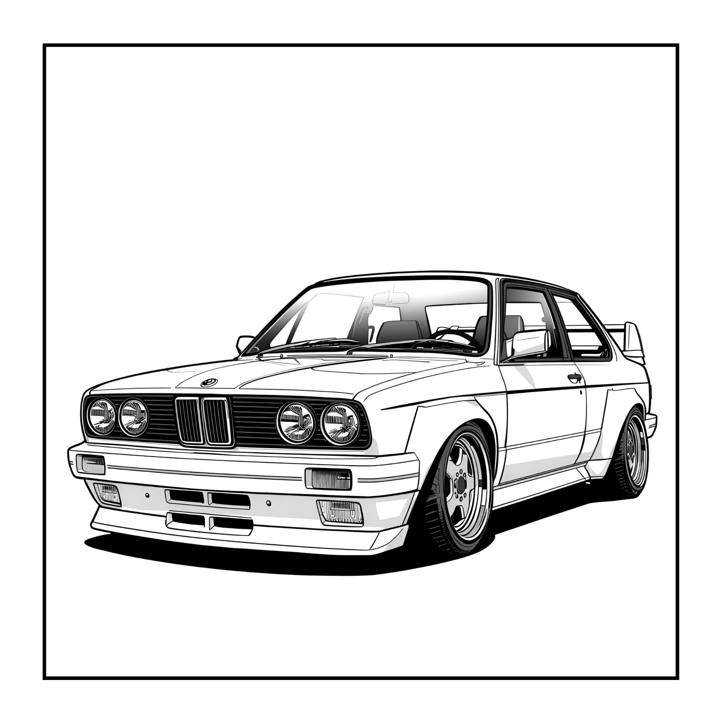 Modified Cars Coloring Book for Adults Men Women Kids Boys Girls Teens Modified Exotic Racing Cars Drift Cars Coloring Activity Book Gift