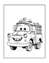 Load image into Gallery viewer, Printed Car Coloring Book for Kids Adults 25 Easy Vehicle Designs Physical Auto Activity Book Single Sided Pages Race Cars Off Road
