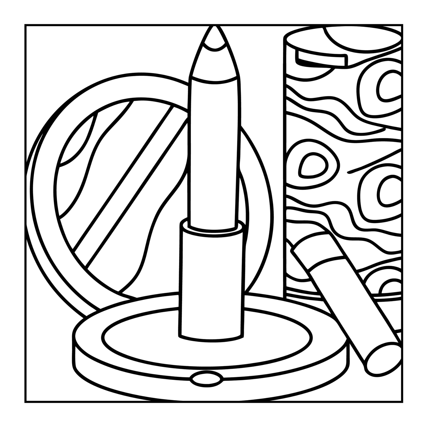 Cool Beauty Stuff Makeup Items Coloring Book for Women Mom Wife Girls Teens Cute Comfy Fashion Makeup Stress Relief Coloring Activity Book