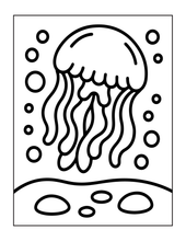 Load image into Gallery viewer, Cozy Cute Sea Creatures Coloring Book for Kids Adults Boys Girls Teens: Cool Underwater Animals Sea Ocean Fish Coloring Activity Book
