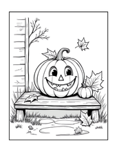 Load image into Gallery viewer, Halloween Coloring Book for Adults Kids, Printed Physical Book, 25 Bold Easy Spooky Designs, Single-Sided Pages, Perfect Halloween Gift
