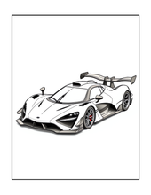 Load image into Gallery viewer, Printed Car Coloring Book for Kids Adults 25 Easy Vehicle Designs Physical Auto Activity Book Single Sided Pages Race Cars Off Road
