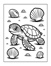 Load image into Gallery viewer, Cozy Cute Sea Creatures Coloring Book for Kids Adults Boys Girls Teens: Cool Underwater Animals Sea Ocean Fish Coloring Activity Book
